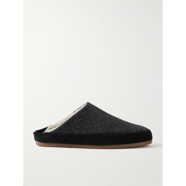 물로 스웨이드 트림 시어링 안감 울 슬리퍼 46376663162861642