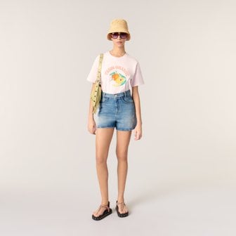 마쥬 [시즌오프 30%] 오렌지 프린팅 티셔츠