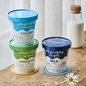 제주 성이시돌 목장 젤라또 아이스크림 370ml 3개 골라담기 (우유/요거트/녹차)