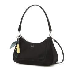 DCBA5F522BK [MISTY FLOWER] 블랙 플라워 참장식 나일론 숄더백