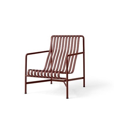 HAY 헤이 HAY Palissade Lounge Chair High 팔리사드 라운지 체어 하이 아이언 레드