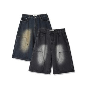 Carpenter Denim Shorts - 2COL