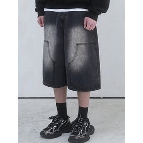 Carpenter Denim Shorts - 2COL