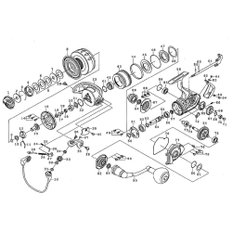 다이와(DAIWA) 16 4500H 89 151167 00059585151167  정품 부품 캐터리나 핸들 캡 부품 번호 부품