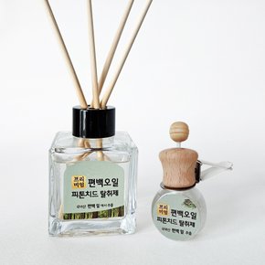 프리미엄 편백오일 피톤치드 탈취제 L사각 디퓨저 50ml + 차량용 세트