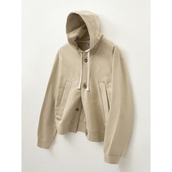 세터 테오 코튼 올 데이 후드 집업_베이지