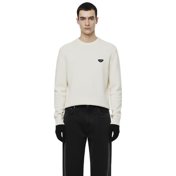 시그니처 로고 헤비웨이트 라운드 니트 (6color)/M254TP03