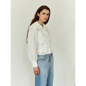RTS DOUBLE COLLAR LACE BLOUSE _2COLORS