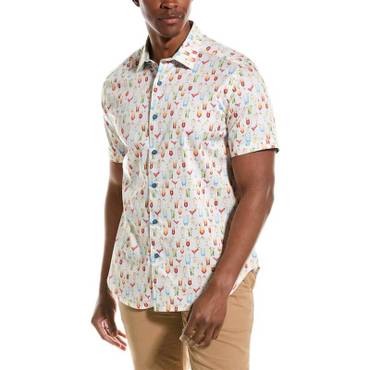 이스퀘어 4696640 Robert Graham Mixer Classic Fit Woven Shirt