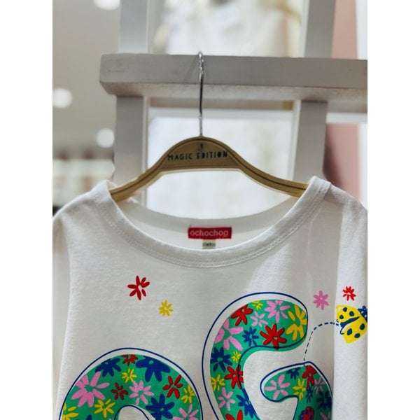 [파주점] [오그오그오그] 오그 플라워 티셔츠 OG52-TS012WH