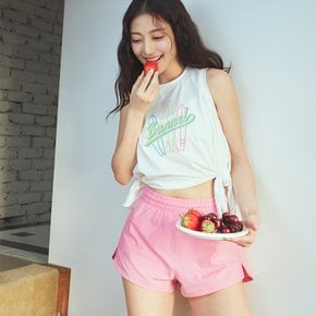 우먼 에센셜 2부 레깅스 쇼츠 딥핑크 (B6SWWLP002DPK)