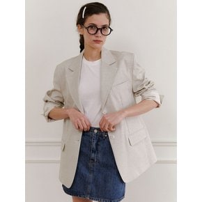 Sorona stitch blazer (Light beige)