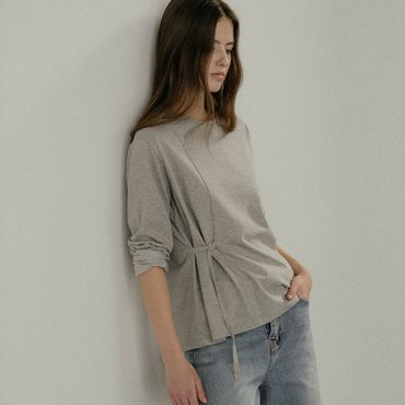 노운베러 Side belt point silky T-shirt_[3color]