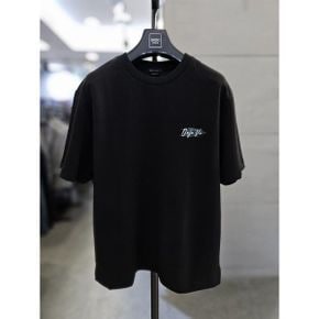 세이브존03  남자 여름 블랙 오버핏 프린팅 라운드 반팔 티셔츠 WSYFAS2KR46_P423794221