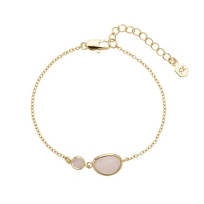 엘라 콤비 팔찌 - 로즈 쿼츠  / Ella Combi Bracelet - Rose Quartz