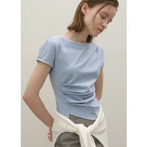 (BL-4225)LOND WAIST TUCK BLOUSE