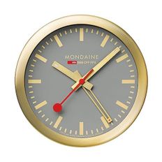  독일 몬데인 벽시계 Mondaine A997.MCAL.86SBG.1 Wanduhr und Wecker Goldfarben/Grau 125 cm 13