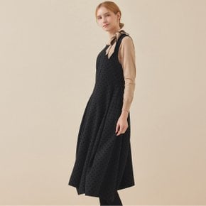 볼륨 라인 도트 울 원피스_PBMF5W1OP3040