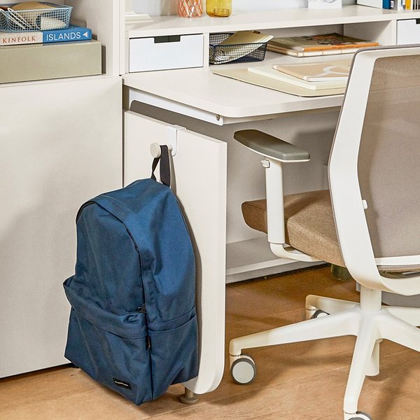 뉴아빌 6단 측판형 책상세트 140cm (컬러 택1)_플랩도어포함