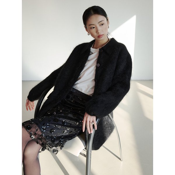 카라 라쿤 가디건 - CHARCOAL