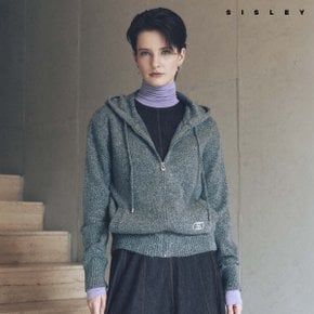 [아쇼라]25FW 시슬리 스팽글 글리터 후드집업 1종