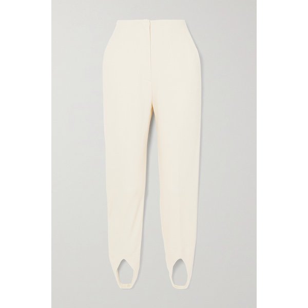 Darby Jersey-crepe Tapered Stirrup Pants 크림 24772899113131478