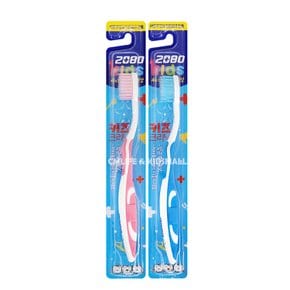 2080 키즈 칫솔 4단계 1개/어린이 학생 8세 교정