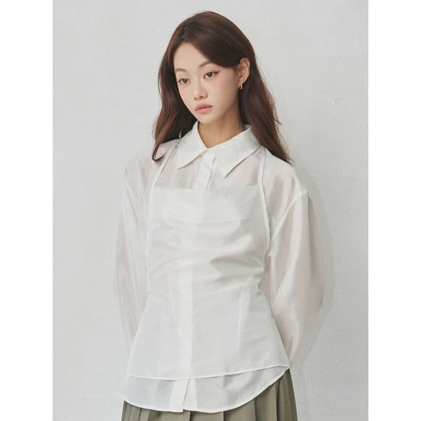 Halter Wrap Solid Shirts Set_5color