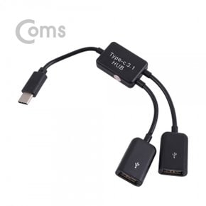IE304 Coms USB 3.1 허브(Type C), USB A 2P