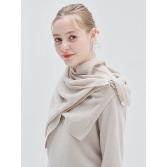 머레이 알란 100% 캐시미어 [M23AMU043]Wide button neck warmer(Sand Beige)