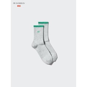 재팬 x JW 앤더슨 자수 로고 양말 남녀 공용 2컬러 485172