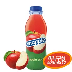 스내플 애플 사과 주스 snapple 473mlX12(PET) 미니구성