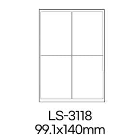 폼텍 라벨 LS-3118 100매 흰색 라벨지 A4 스티커 원형 제작 인쇄 바코드 우편 용지 폼택