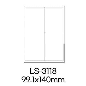  폼텍 라벨 LS-3118 100매 흰색 라벨지 A4 스티커 원형 제작 인쇄 바코드 우편 용지 폼택