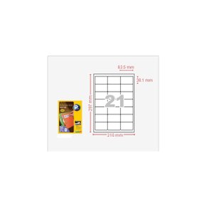 프린텍 AnyLabel 재점착 라벨 21칸 R3330 10매