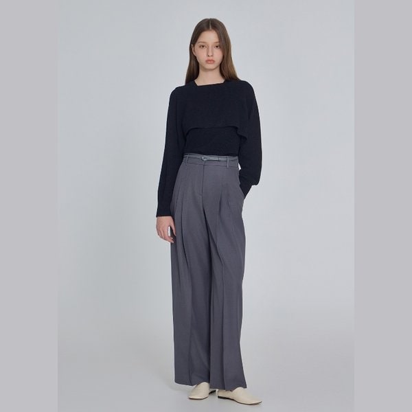 [부산점] 벨티드 투턱 팬츠 (ITPBYPT410)