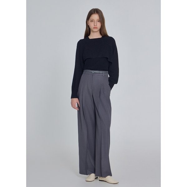 [부산점] 벨티드 투턱 팬츠 (ITPBYPT410)