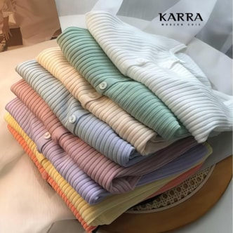 카라 KARRA 파스텔골지가디건_A4S1182