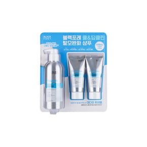 블랙포레 쿨&딥클린 탈모완화샴푸 500ml + 150ml X 2입