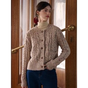 SR_Dot Yarn Wool Cardigan