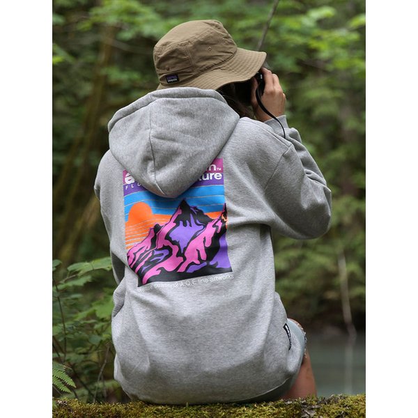 [플루크  레인보우 선셋 후드티셔츠 FHT2008 / 4color W