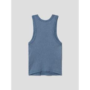 가먼트다잉 민소매 티셔츠  블루 (324542EY1P)