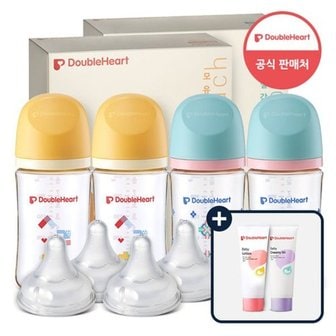 더블하트 모유실감 3세대 PPSU 젖병 헤리티지 트윈팩 240ml 2개(총4개...