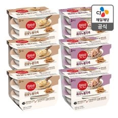 [본사배송] 햇반 찹쌀+흑미 누룽지죽 SET (총 18개)