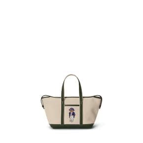 여성 폴로 베어 캔버스 미니 쇼퍼 토트(WAPOBAG0G620537101)