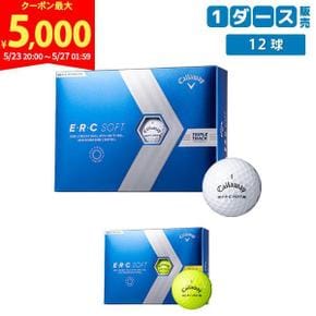 3190355 캘러웨이 E  R C SOFT 골프 공 Callaway ERC 소프트 1 다스  12 TA3244338