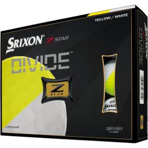 일본 스릭슨 반반공 SRIXON ZSTAR/ZSTAR XV DIVIDE 투톤 볼 노란색/흰색 제품 1623934