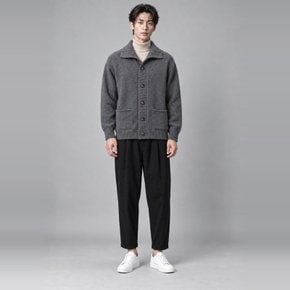 남성 하이넥 니트 가디건 겨울 버튼 포켓 스웨터 가디건 CXS26WSCDA07 GRY