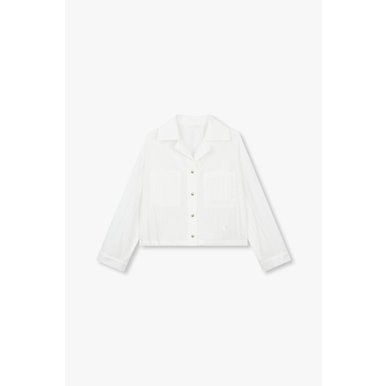 [지컷24F/W]스트링 헴 오픈 카라 셔츠(7254360103)