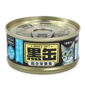 231110 주식캔 고양이간식추천 고양이간식 흑관 미니 치어 참치 가다랑어 영양식 80g X ( 5매입